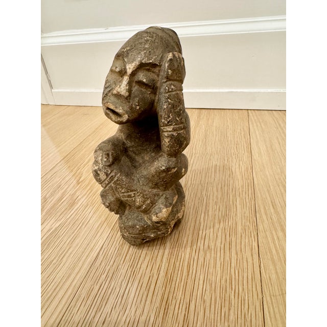 African Antique 15th-17th Century Sapi Nomoli Stone Figure - West African Tribal Art For Sale - Image 3 of 11