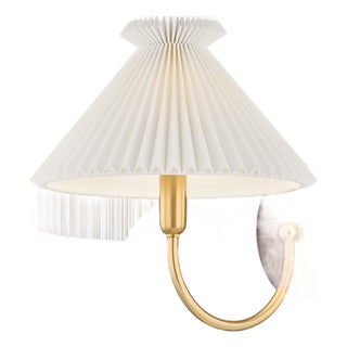Mitzi Acacia 10.5 in. 1 Light Wall Sconce in Aged Brass Finish For Sale