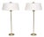 Tall Brass Table Lamps by Harald Notini for Böhlmarks, Sweden, 1950s, Set of 2 For Sale