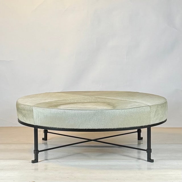 'Diagramme' ottoman by Design Frères. Also great as a coffee table, with books and trays. Or perfect for a den.