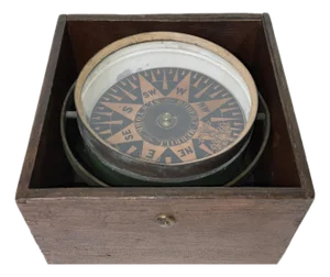 Nineteenth Century Ship's Compass by Robert Merrill