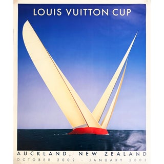Razzia (Gérard Courbouleix-Dénériaz) - Louis Vuitton Cup, Auckland, New Zealand, 2002, Color Lithographic Poster For Sale