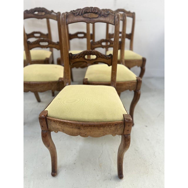 Louis Philippe Style Chairs in Cherrywood, 19th Century, Set of 6 For Sale - Image 5 of 15