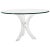 Glass Sabre Bent Lucite Table With Glass Top For Sale - Image 7 of 7