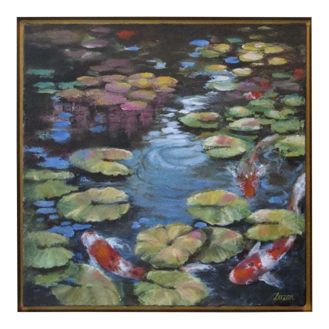 Contemporary Abstract by Karen Zazon, "Poetry in Motion" For Sale