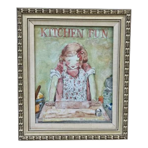 "Kitchen Fun" Oil on Canvas After Josie Willcox Smith, by Patrick Fraley