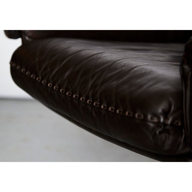 Set of Cow Leather DS-31 Lounge Chair and Ottoman from de Sede, 1970s For Sale - Image 14 of 18