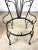 Vintage Mid Century Woodard Style Scroll Wrought Iron Patio Chairs - Set of 4 For Sale - Image 10 of 13