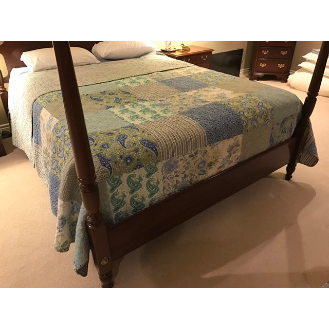 Queen Size Ethan Allen Court Queen Anne Poster Bed Chairish