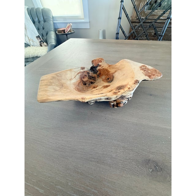 Stunning Natural Aspen Wood Bowl For Sale - Image 9 of 12