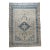 Antique Rug | Soft Blue & Ivory Geometric Design | 4'1" X 5'9" For Sale
