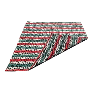 Vintage Reversible Multi Colored Print Blanket