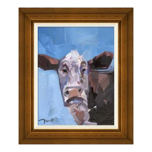 "Moo" Original Oil Painting by Joseph Mota