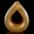 Seguso Seguso Murano Vintage Red Orange Gold Flecks Italian Art Glass Double Mouth Tube Flower Vase For Sale - Image 4 of 13