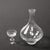 Transparent Mid-Century Modernist Sculptural Crystal Decanter With Basin Form Stopper For Sale - Image 8 of 16
