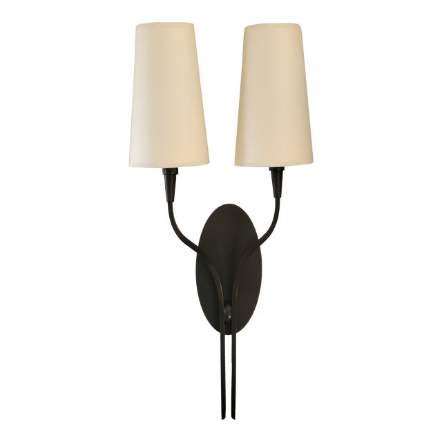 Hudson Valley Rutland 2 Light Wall Sconce in Bronze For Sale