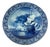 Delft Blue The Cannon Shot Plate by Willem van de Velde for Zenith, 1930s For Sale