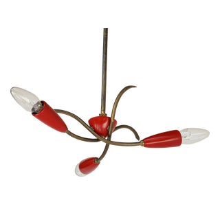 Small Italian Pendant Lamp in the style of Stilnovo, 1950s For Sale
