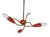Small Italian Pendant Lamp in the style of Stilnovo, 1950s For Sale