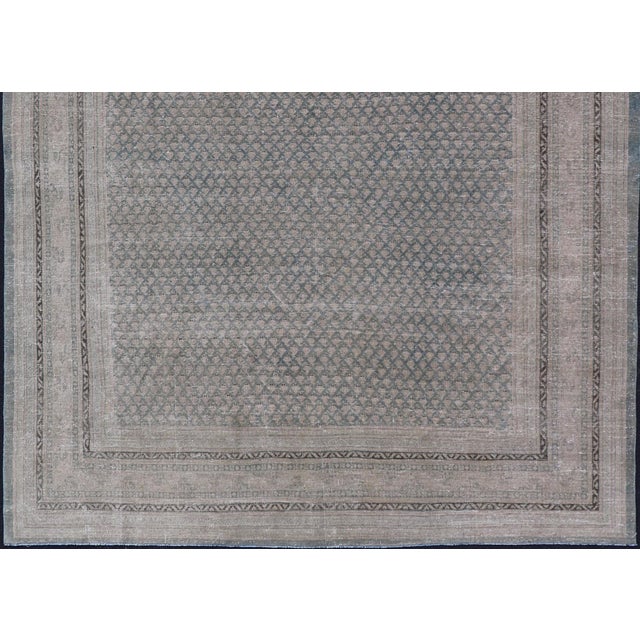 Early 20th Century Minimalist Design Antique Persian Tabriz Rug With All-Over Small Scale Design For Sale - Image 5 of 14