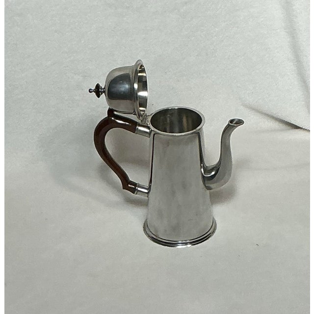 Vintage John Somers Brazil Pewter server in a Queen Anne Design. Hinged dome lid. Polished., very shiny. In excellent...