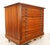 Vintage ten drawer flat file cabinet with Victorian cast iron bin pulls. Sleek, clean lines in solid wood construction...