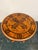 Vintage Burl Wood Inlaid Round Center Table Regency Style For Sale - Image 4 of 4