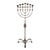 18th Century Iron Menorah/Candle Holder For Sale