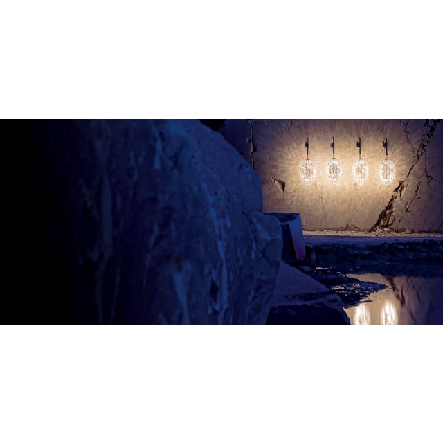 Contemporary Steel & Crystal Egg Arabesque Wall Light from VGnewtrend For Sale - Image 3 of 4