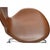 Animal Skin Model 3117 Desk Chair in Cognac Leather by Arne Jacobsen, 1980s For Sale - Image 7 of 14