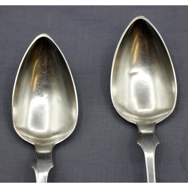 Set of Six Mid-19th Century Coin Silver Tablespoons by G. O. Conrad For Sale In Raleigh - Image 6 of 6