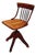 Bauhaus Swivel Office Chair in Wood by Der Ferderdreh, 1930s For Sale