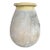 Large Circa 1900 French Antique Teardrop Biot Jar With Yellow Glaze For Sale