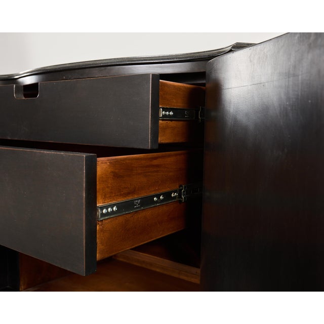 Nancy Corzine Chinoiserie Marble Top Sideboard Dresser Server For Sale - Image 16 of 18