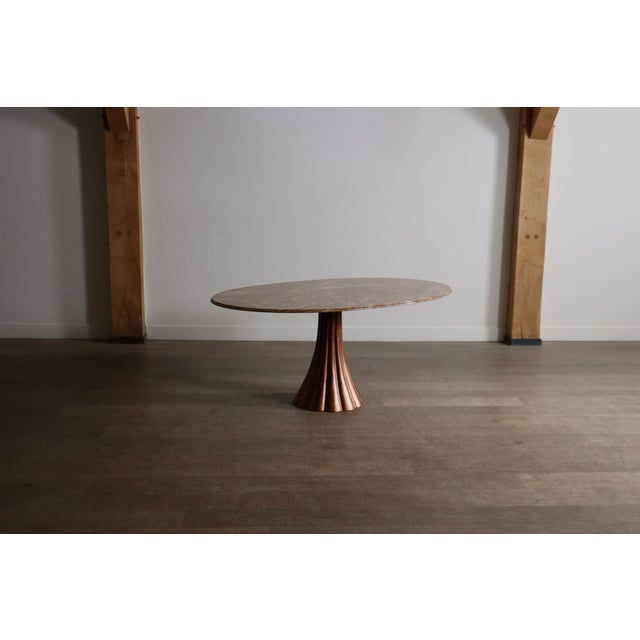 Oval Onyx Marble Dining Table by Angelo Mangiarotti, Italy, 1970s For Sale - Image 13 of 15