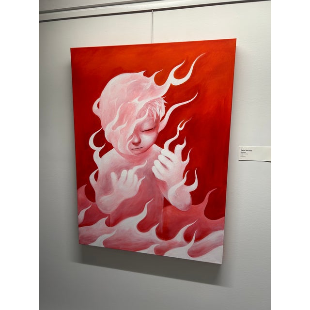 Contemporary Washed, Acrylic on Canvas, Felix Abcede (2025) For Sale - Image 3 of 5