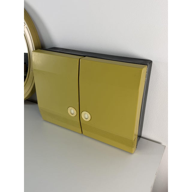 Plastic Bathroom Mirror and Cabinet, 1970s, Set of 2 For Sale - Image 7 of 11