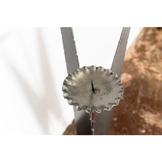 Metal Tall Candleholder, 1970s For Sale - Image 13 of 15