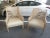 Stunning Contemporary Donut Circle Lounge Chairs sold as found in very good condition with fabric that may need recovering .