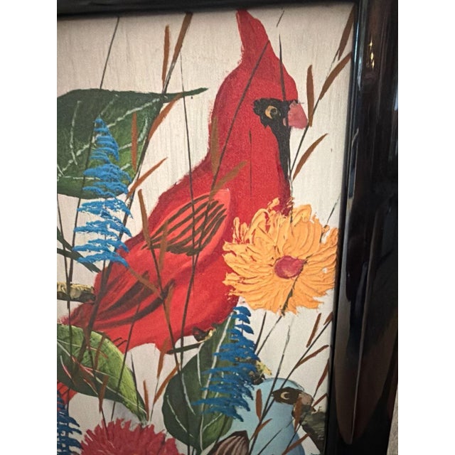 Mid-Century Modern 1960s Gesner Abelard Original Haitian Mid-Century Modern Painting For Sale - Image 3 of 6