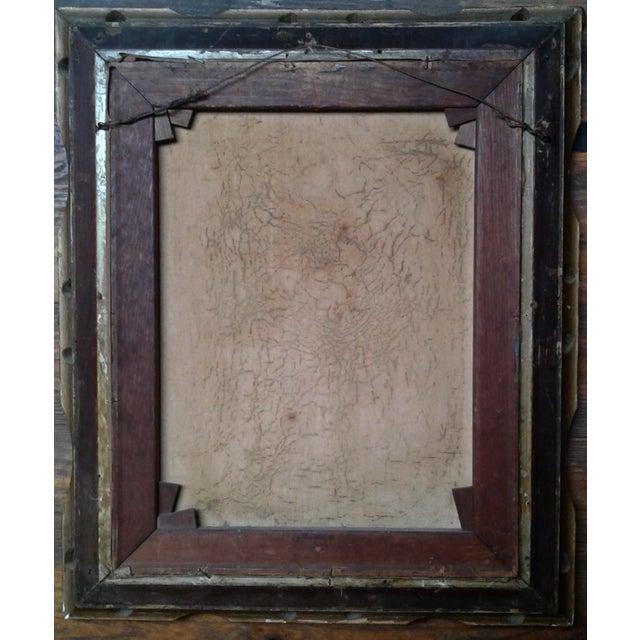 Forest Green Frederick Leo Hunter 1939 Birch Woodland Oil Painting, Signed, Ornate Gilt Rococo Frame For Sale - Image 8 of 8