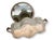 Metal Silverplate Shaving Mirror W/Removable Storage Cups For Sale - Image 7 of 7