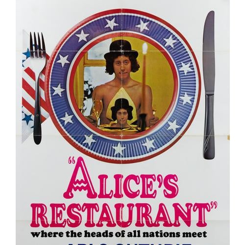 Alice's Restaurant 1969 Movie Poster, USA, 1969 For Sale - Image 4 of 6