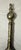 English Antique 18th Century Wrought Iron Turned Brass English Fireplace Tongs Tool 8 For Sale - Image 3 of 10