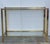 Mid-Century Modern Set of Brass Side Table and End Console Table with Glass For Sale - Image 12 of 18