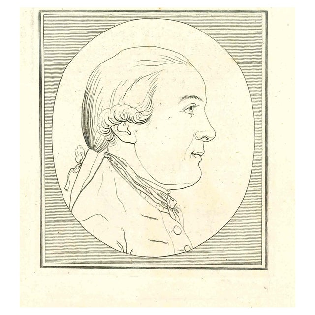 Thomas Holloway, Portrait, Original Etching, 1810 For Sale