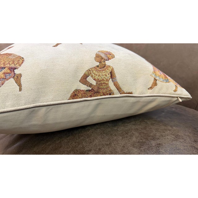 Woven African Women Cushion Cover For Sale - Image 13 of 14