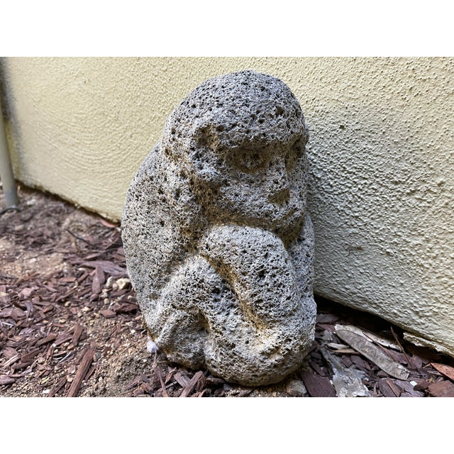 Vintage Lava Rock Carving 10.5" Tall and Weighs 20 Lb. Chairish