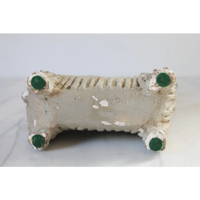 Mid-Century Plaster Llama Sculpture For Sale - Image 9 of 9