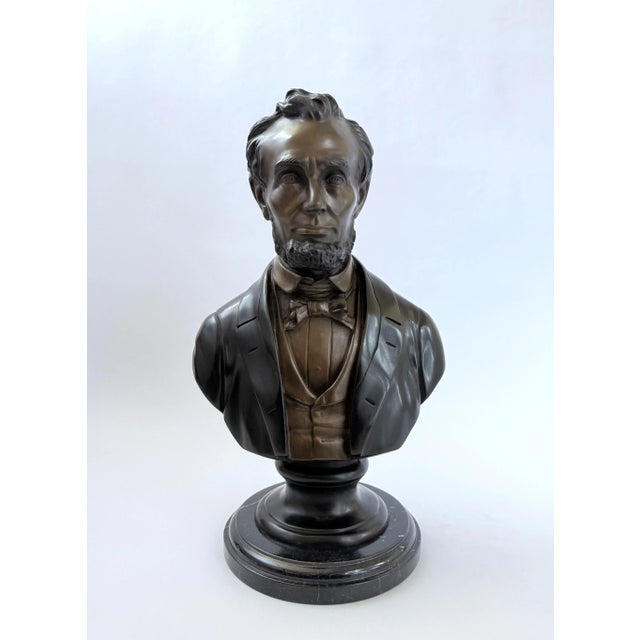 American Lincoln – Bronze Bust After 19th-Century Sculptors For Sale - Image 3 of 8
